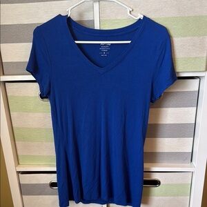 Apt. 9 Women's Blue V-Neck Top Size S